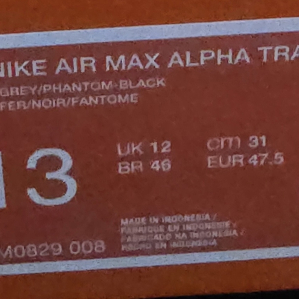 Nike Air Max Alpha in Grey and Black - Picture 7 of 12
